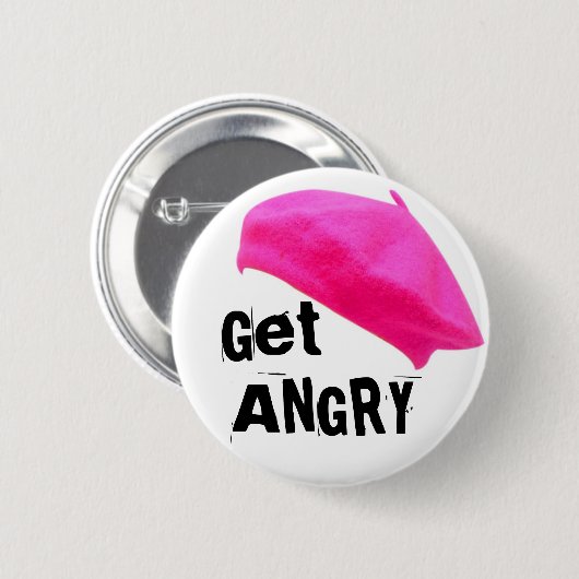 Angst ophalen ronde button 5,7 cm (Voorkant /achterkant)