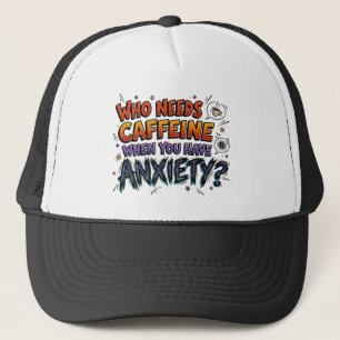Angst Over Caffeïne Grappige Sarcastische Truckerh Trucker Pet