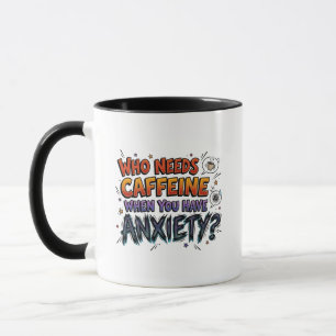 Angst Over Koffie Funny Sarcasme Koffiekopje Mok