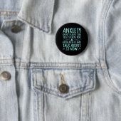 Angst Praat over IT PTSS Awareness Ribbon Support Ronde Button 5,7 Cm (In situ)