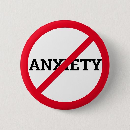 Angst Ronde Button 5,7 Cm (Voorkant)