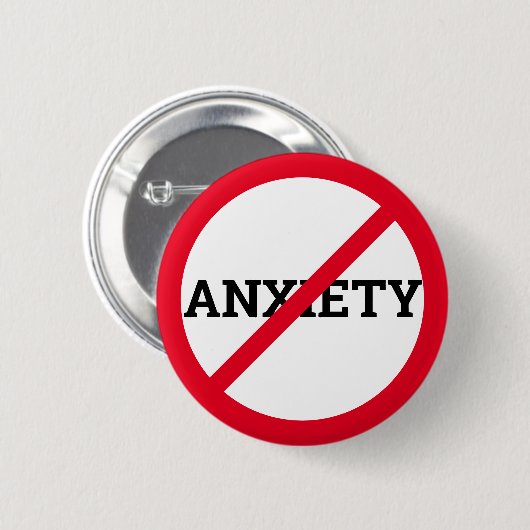 Angst Ronde Button 5,7 Cm (Voorkant /achterkant)