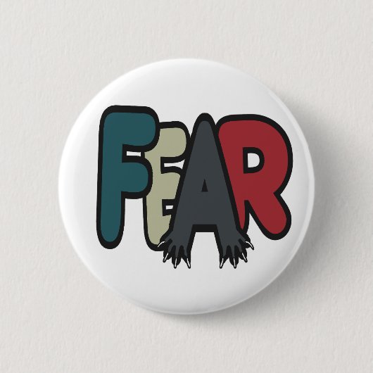 Angst Ronde Button 5,7 Cm (Voorkant)