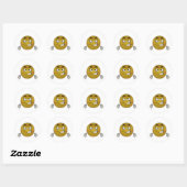 Angst Ronde Sticker (Vel)