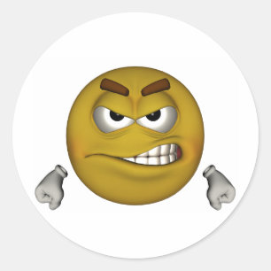 Angst Ronde Sticker