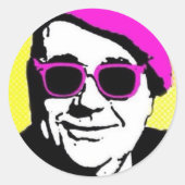 Angst Ronde Sticker (Voorkant)