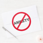 Angst Ronde Sticker (Envelop)