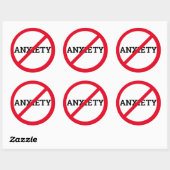Angst Ronde Sticker (Vel)