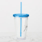 Angst Sarcastisch Mentale Gezondheidsbewustzijn Acryl Drinkbeker (Rechts)