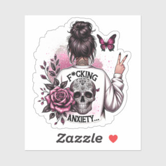 Angst Sticker, geestelijke gezondheid Sticker