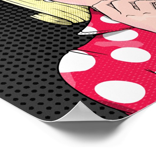 Angst Stress pop art. Poster (Hoek)