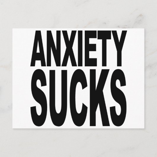 Angst Sucks Briefkaart (Voorkant)
