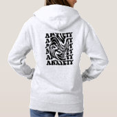 "Angst Swirl" Optische Illusie Hoodie - (Achterkant)