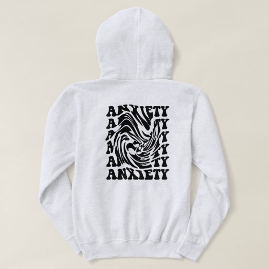 "Angst Swirl" Optische Illusie Hoodie - (Design achterkant)