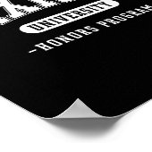 Angst Universitair Honours Program Grappige Mental Poster (Hoek)