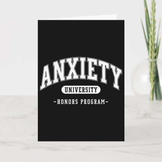 Angst Universitair Honours Programma Grappige Ment (Voorkant)