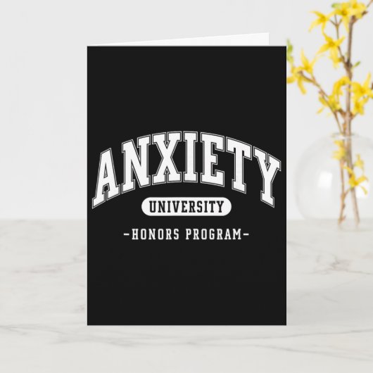 Angst Universitair Honours Programma Grappige Ment (Gele Bloem)