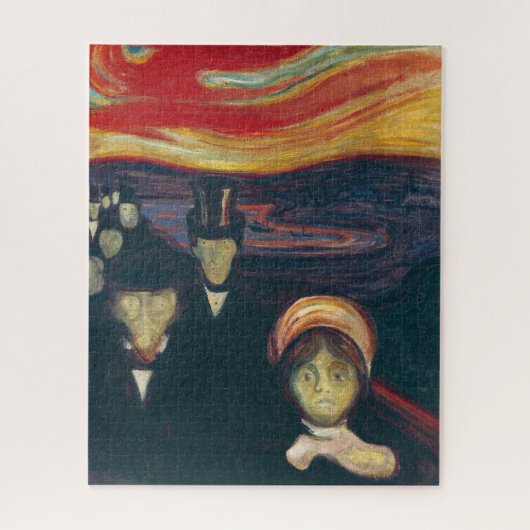 Angst van Edvard Munch Legpuzzel (Verticaal)