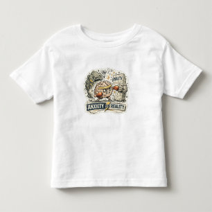 Angst versus realiteit Grappige mentale gezondheid Kinder Shirts