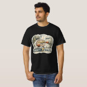 Angst versus realiteit Grappige mentale gezondheid T-shirt (Voorkant volledig)