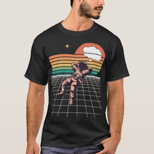 Angst voor astronauten t-shirt (Voorkant)