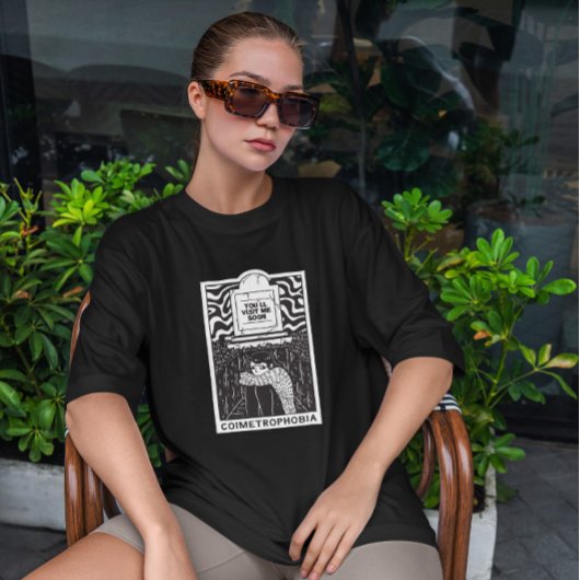 angst voor begraafplaatsen t-shirt