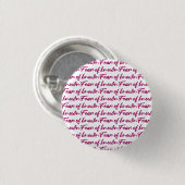Angst voor bekende ronde button 3,2 cm (Voorkant /achterkant)