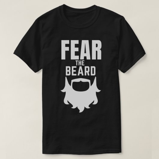 Angst voor de baard 35 t-shirt (Design voorkant)