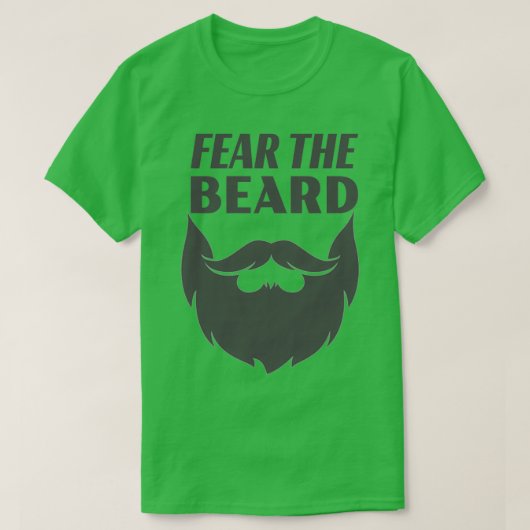 Angst voor de baard 9 t-shirt (Design voorkant)