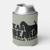 Angst voor de baard - Airedale Terrier Blikjeskoeler (Blikje Voorkant)