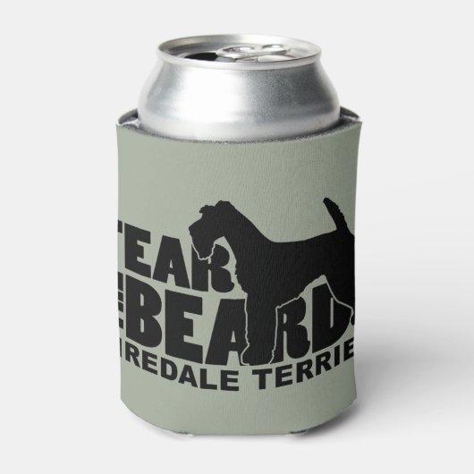 Angst voor de baard - Airedale Terrier Blikjeskoeler (Blikje Voorkant)