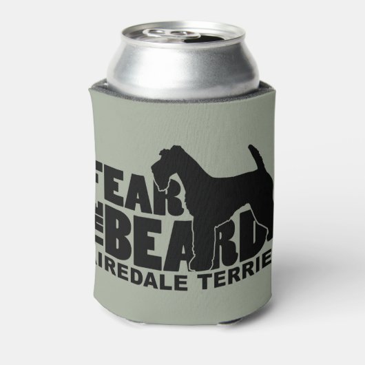 Angst voor de baard - Airedale Terrier Blikjeskoeler (Blikje Achterkant)