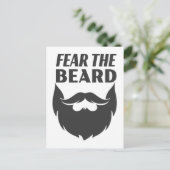 Angst voor de baard briefkaart (Staand voorkant)