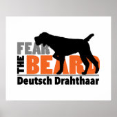 Angst voor de baard - Deutsch Drahthaar Poster (Voorkant)