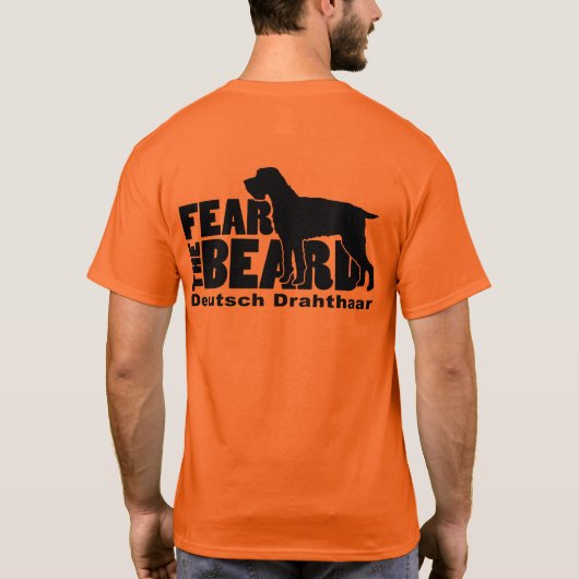 Angst voor de baard - Deutsch Drahthaar T-shirt (Achterkant)