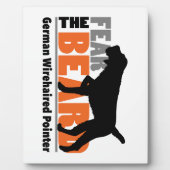 Angst voor de baard - Duitse Wirehaire Pointer Fotoplaat (Voorkant)