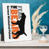 Angst voor de baard - Duitse Wirehaire Pointer Fotoplaat (Zijkant)