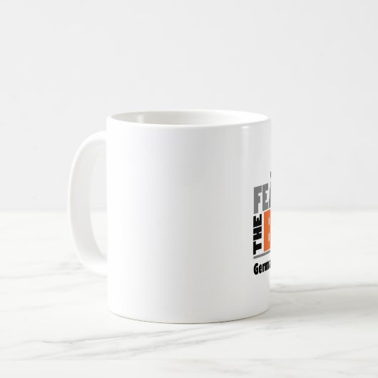 Angst voor de baard - Duitse Wirehaire Pointer Koffiemok (Voorkant links)