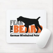 Angst voor de baard - Duitse Wirehaire Pointer Muismat (Met muis)