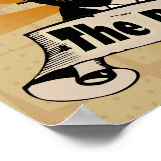 Angst voor de baard, Funny Mustache Poster (Hoek)