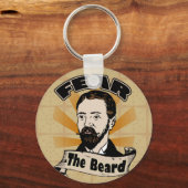 Angst voor de baard, Funny Mustache Sleutelhanger (Voorkant)