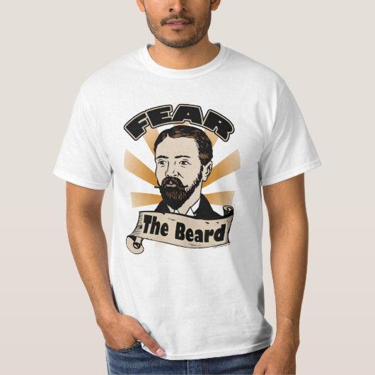 Angst voor de baard, Funny Mustache T-shirt (Voorkant)