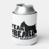 Angst voor de baard - Giant Schnauzer Blikjeskoeler (Blikje Voorkant)