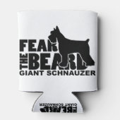 Angst voor de baard - Giant Schnauzer Blikjeskoeler (Achterkant)