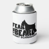 Angst voor de baard - Giant Schnauzer Blikjeskoeler (Blikje Achterkant)