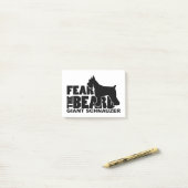 Angst voor de baard - Giant Schnauzer Post-it® Notes (Op bureau)