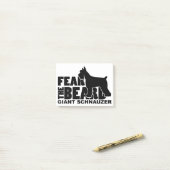 Angst voor de baard - Giant Schnauzer Post-it® Notes (Op bureau)