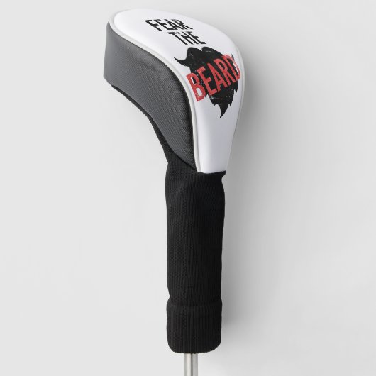 Angst voor de baard golfheadcover (Schuin)