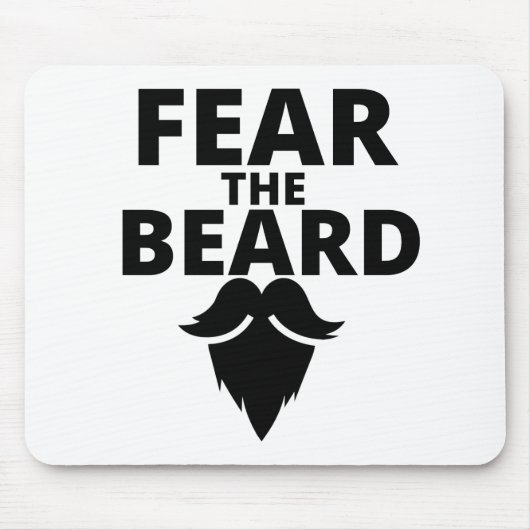 Angst voor de baard muismat (Voorkant)