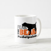Angst voor de baard - Pudelpointer Koffiemok (Voorkant rechts)